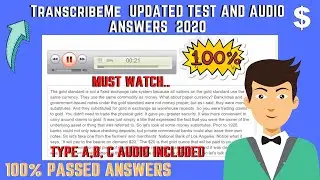 TranscribeMe - TranscribeMe Audio test, Multiple choice Answers | TranscribeMe Answers 2021 UPDATED