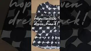 Style Arc Hack: Hope Woven Dress #sewingtutorial #sewinghacks