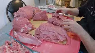 Como cortar la Pulpa Negra o Top Round para milanesas, deshebrada o cortadillo.