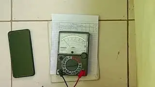 Pengecekan kondisi komponen resistor dengan multimeter analog oleh Muhammad Fachal Anami dan X TE 2