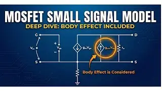 Small Signal Equivalent Model for NMOS, I.e. MOSFET #ece #vlsi #vlsidesign #tmsy