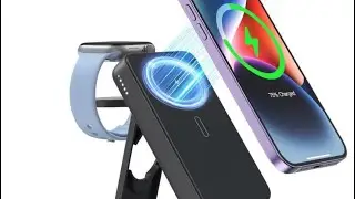 NEWQ 10,000 mAh MAGNETIC PORTABLE CHARGER for Apple iPhone and Applewatch!