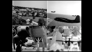 RAF Bostons Make High Speed Low Level Attacks on Occupied France - 1943
