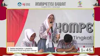 Kompetisi Debat Pemuda 2023 - SMA Angkasa 1 Jakarta Vs SMAN 13 Jakarta
