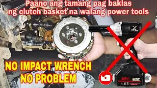 How to remove clutch housing without power tools (impact drive)