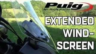 Extended PUIG windscreen for the Honda CB500X