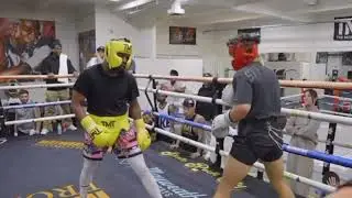 Floyd Mayweather ( Age 45 ) toys with youtuber  @Jarvisss  [SPARRING 2023]  Part 1