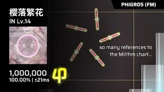 【Phigros Fanmade】 樱落繁花 (IN Lv.14) | All Perfect