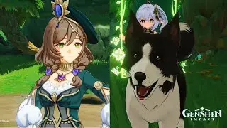 Lisa in sumeru Cutscene Day 6 location Genshin Impact event
