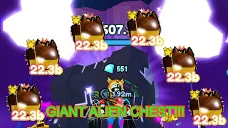 I UNLOCKED THE GIANT ALIEN CHEST AND THE ALIEN PARASITE! (Pet Simulator X!)