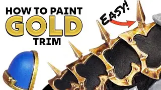How to Paint ANY Gold Trim easily Using Citadel Shades/Washes