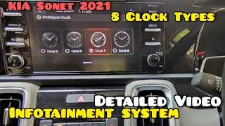 KIA Sonet 2021 | HTX, HTK, HTK+ Infotainment System explained in Detail | Complete Information | FSF