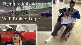 First Time Flying With Broken Leg 🥲 || Vlog 6