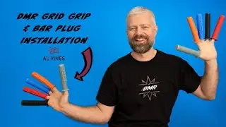 How to fit MTB grips with the new DMR Grid Grip & Bar Plugs