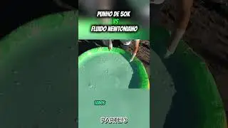 Punho de 50k vs fluido newtoniano😱3#shorts #curiosidades #invençoes#punhodeferro #fluidononewtoniano
