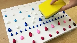 Cotton Ball Painting Technique for Beginners / White Deer / Acrylic Painting
