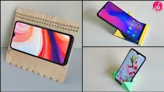DIY phone stand || How to Make phone stand with cardboard || Phone Stand with Icecream Stick ||