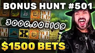 THE 26 BIGGEST BONUSES FROM BONUS HUNT 501  $400-500 SPIN 