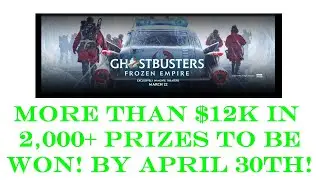 $12k Prizes - Ghostbusters Movie/Sony Pictures - 2,413 Instant Win Prizes!