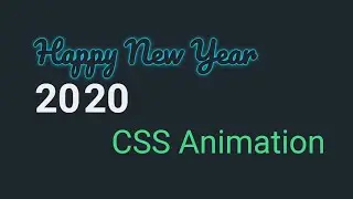 Happy New Year 2020 CSS Animation | csPoint web designing tutorials