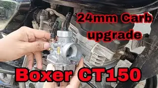 Bajaj Boxer CT150 24mm Carburetor upgrade super stock