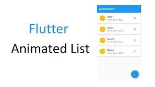 Flutter Animated Listview
