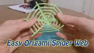 Easy Origami Spider Web