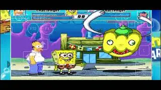 Mugen request:Homer Simpson and SpongeBob vs Gurospooo 