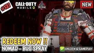 NEW !! NOMAD BUG SPRAY | REDEEM NOW | COD MOBILE SEASON 12 Triple Redline