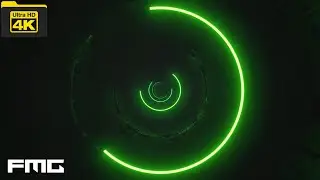 4K Video | Green Vj Tunnel Loop Video #4 | No Copyright Video Background | No Copyright Stock Video