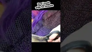 How I made fursuit wigs 