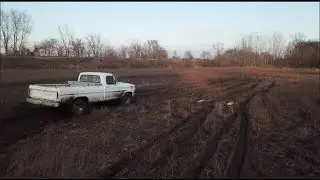 Off-Roading In The Ol' Ford (Drone Footage)