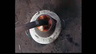 Горелка на отработке из корпуса электрочайника.