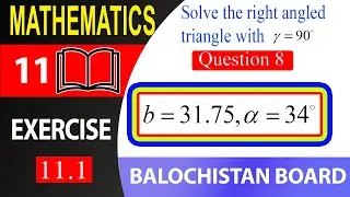 11th math Exercise 11.1 Question 8 Balochistan Board || ex 11.1 q 8 | class 11th maths