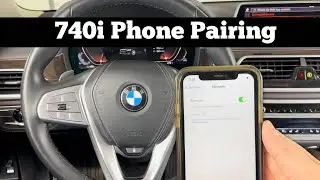 2016 - 2022 BMW 740i Bluetooth Phone Pairing - How To Pair 7 Series iPhone Connect Sync Samsung