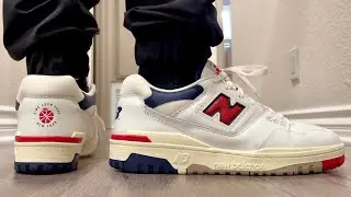 Aime Leon Dore New Balance 550 SS21 Navy/Red Review + On-Feet