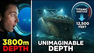 Underwater 🌊 Depth Of Titanic Wreckage 😱🚢⚓