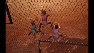 bea laughs at/with/next to helen and jan in hell