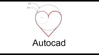 Draw heart with autocad