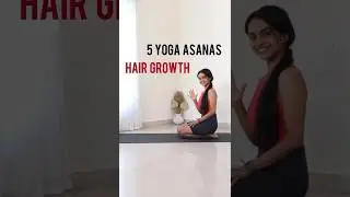 Yoga asanas improves blood circulation & strengthens hair follicles#yogaforhair #hairfall#hair#yoga