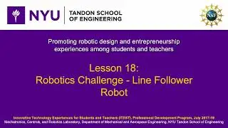 ITEST Lesson 18 Robotics Challenge Line Follower Robot