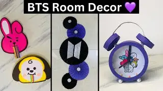 BTS Roomdecor without printer 💜 / Bts diy / Tiktok / Save your money by doing this at home