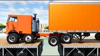 Trucks vs Speed Bumps & others 69 (BeamNG.drive)
