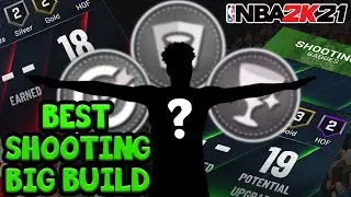 NBA 2K21 BEST SHOOTING BIG BUILD! 47 BADGES & UNSTOPPABLE!