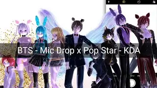 ◤MMDxFNAF◥ ➽K/DA x BTS - POP/STAR & Mic Drop (ft. (G)-I-DLE, Madison Beer,Jaira Burns & Steve Aoki)