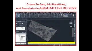 How to create surface (Beginners) | AutoCAD Civil 3D 2022