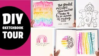 My DIY Sketchbook Tour