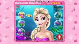 !!!2016!!! Frozen Elsa Mermaid Heal And Spa - Frozen Games\  엘사 엘사 공주 인어 겨울왕국  엘사 게임 디즈니