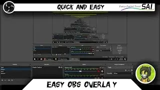 Simple Overlay for OBS 2019 using paint tool sai for streamers