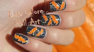 Bats Galore nail tutorial